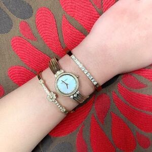 Women’s Anne Klein watch and bangle Bracele set